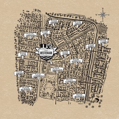 trouwkaart lijntekening custom made